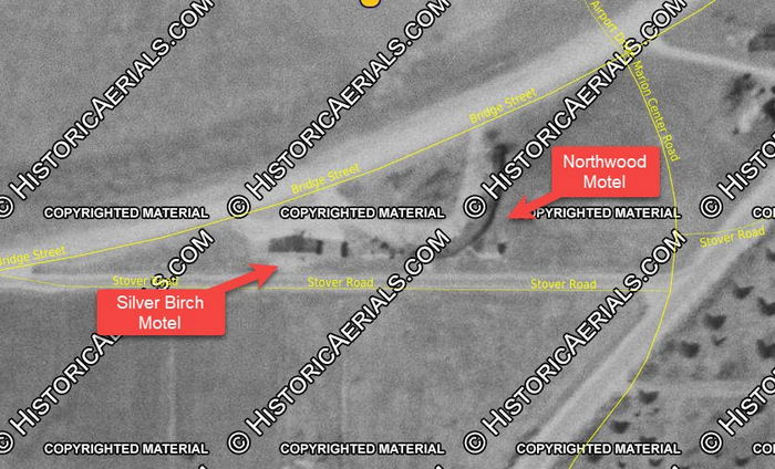 Northwood Motel - 1956 Aerial (newer photo)